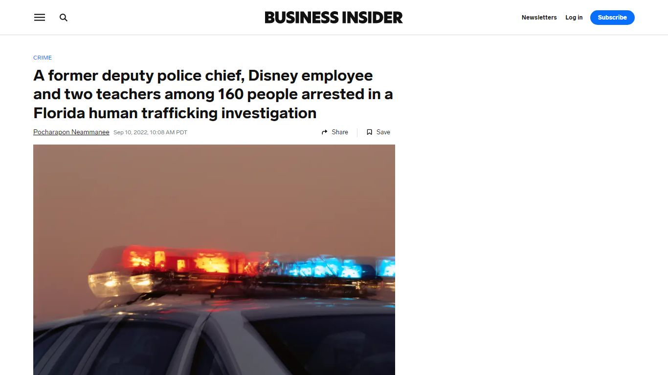 Florida Sheriff Arrested160 People in Human Trafficking ... - Insider